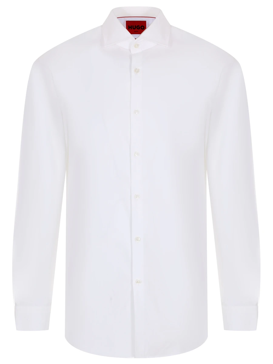 Рубашка Slim Fit хлопковая HUGO 50482056/199 Белый 
