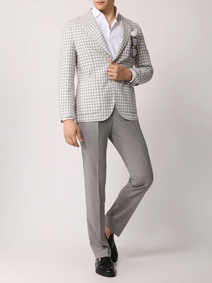 Рубашка Slim Fit хлопковая HUGO 50482056/199 Белый  Фото 2