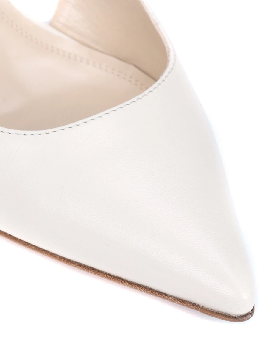 Туфли кожаные REFINED HLG01.1885.X101.SS25 Молочный Кремовый  Фото 5