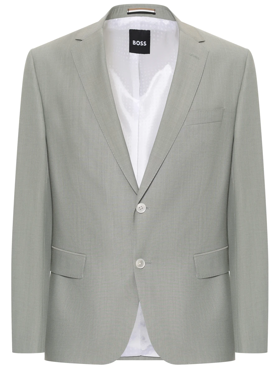 Костюм Slim Fit шерстяной BOSS 50540759/330 Зеленый  Фото 2