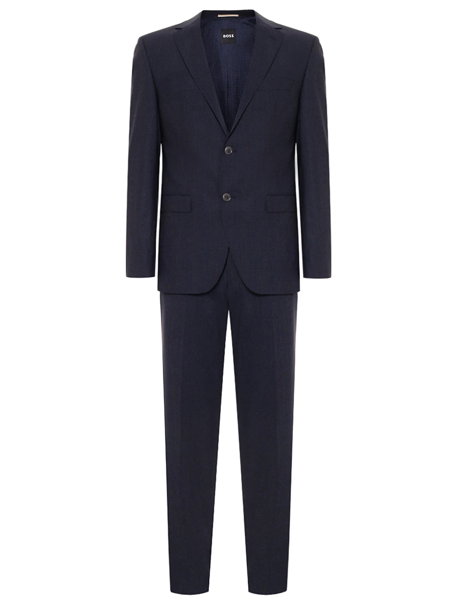 Костюм Regular Fit шерстяной BOSS 50540757/404 Синий 