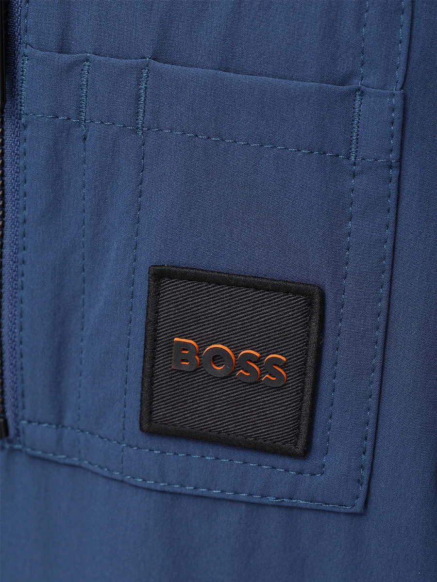 Бомбер однотонный BOSS 50537058/466 Голубой  Фото 6