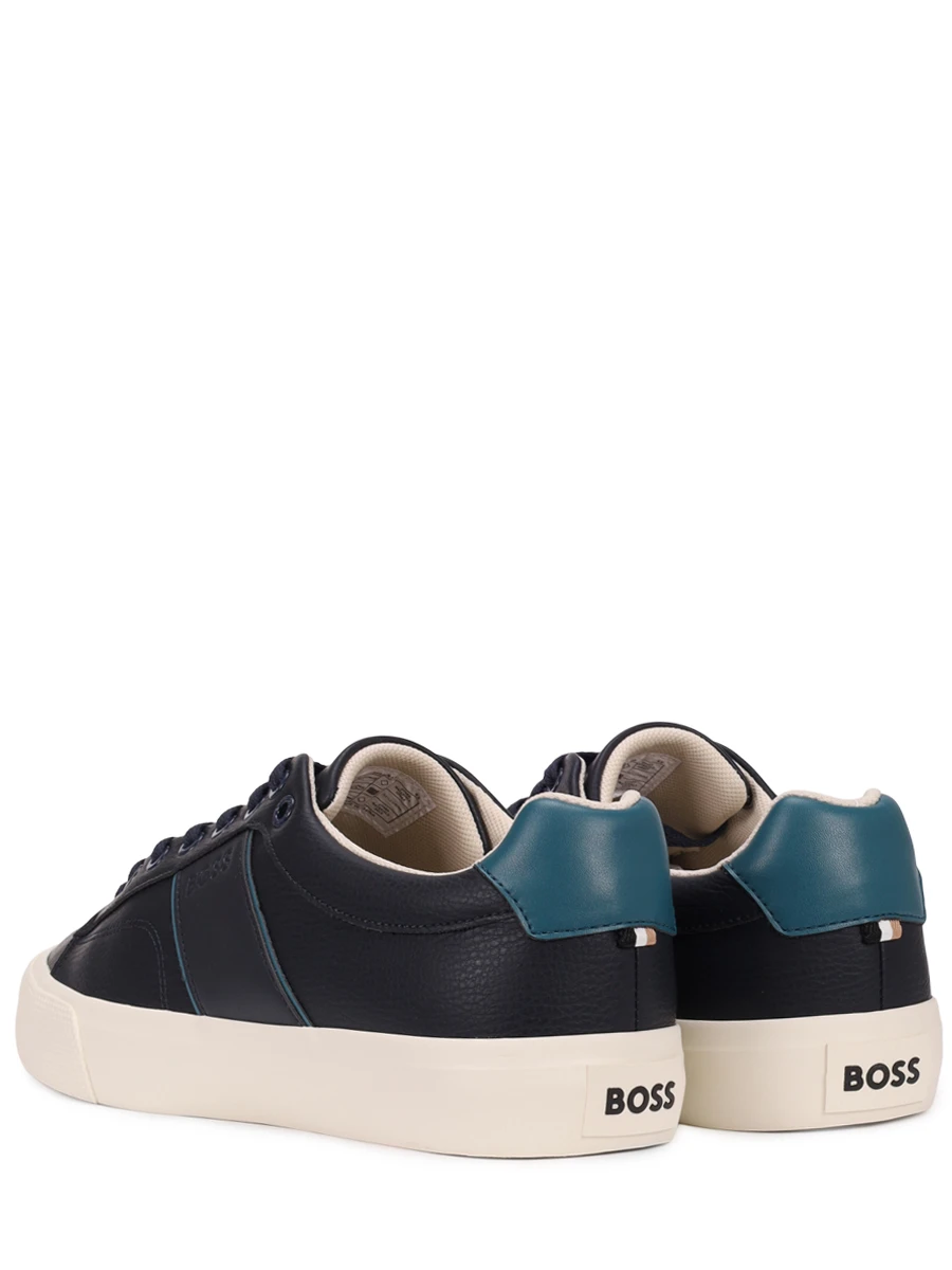 Кеды из экокожи BOSS 50522833/464 Голубой  Фото 4