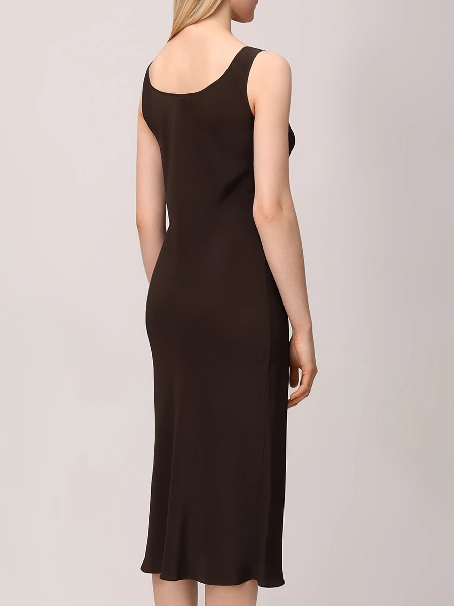 

Платье из ацетата, Коричневый, N6763-795-230 1323