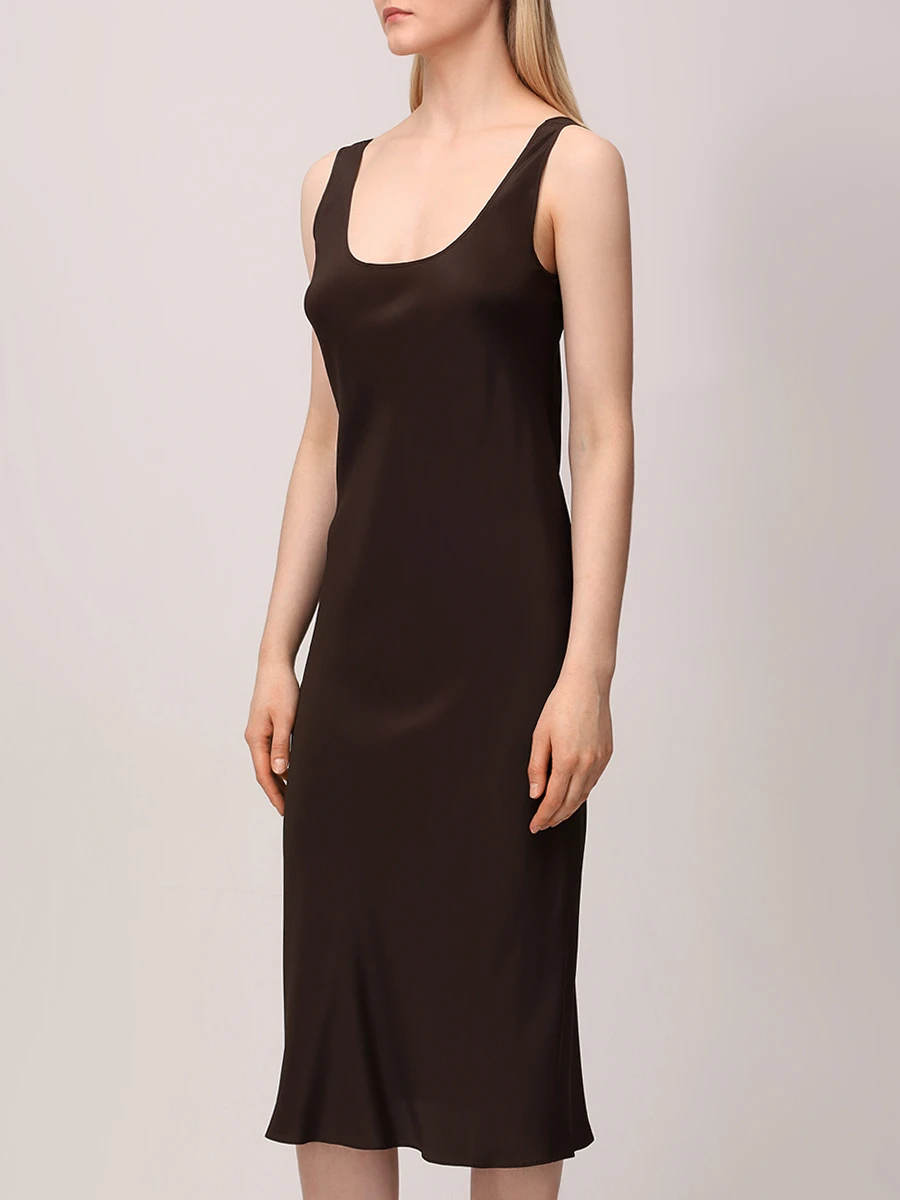 Платье из ацетата ANTONELLI FIRENZE N6763-795-230 1323 Коричневый  Фото 4