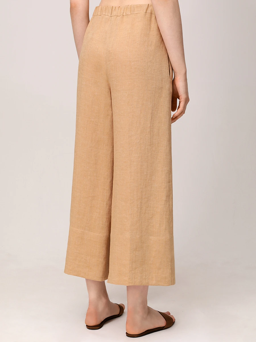 Брюки льняные ANTONELLI FIRENZE N8863 - 528 115 Бежевый  Фото 3