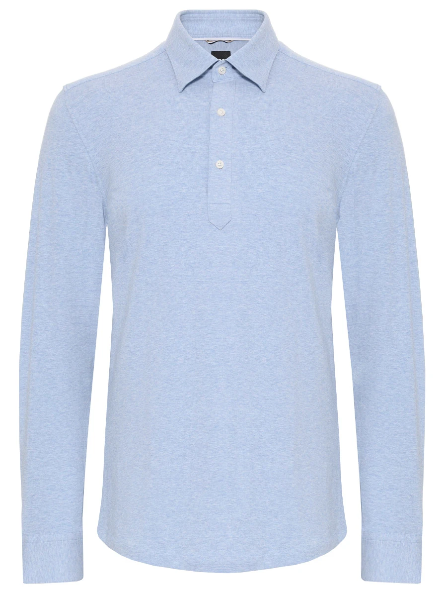 Поло Casual Fit хлопковое BOSS 50535415/450 Голубой 