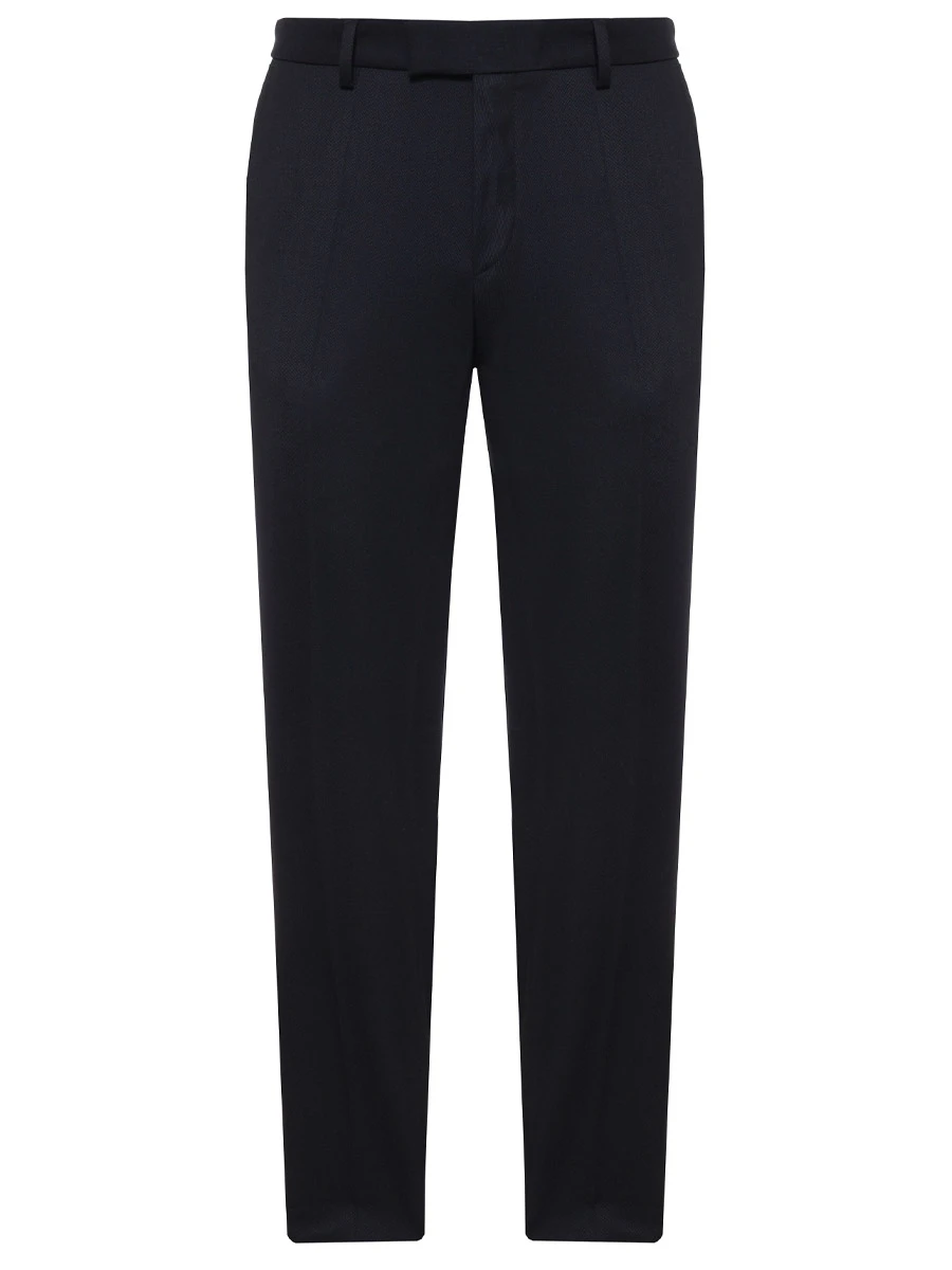 Брюки Slim Fit шерстяные BOSS 50534883/410 Синий 