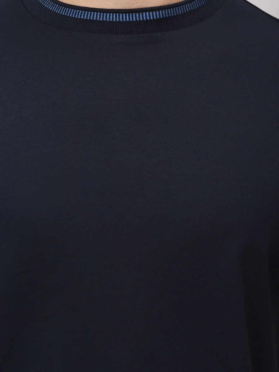 Футболка Slim Fit хлопковая BOSS 50531793/404 Синий  Фото 5