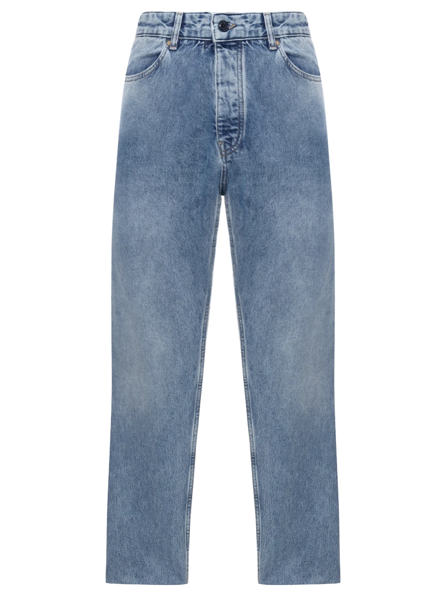 Джинсы Relaxed Fit из хлопка и лиоцелла Akron BOSS 50532620/450 Голубой 