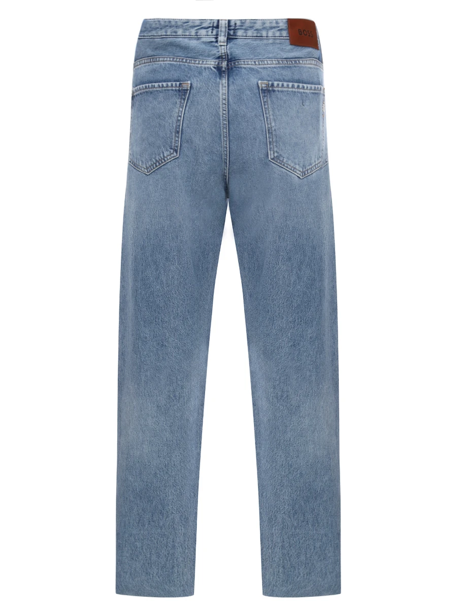 Джинсы Relaxed Fit из хлопка и лиоцелла Akron BOSS 50532620/450 Голубой  Фото 2