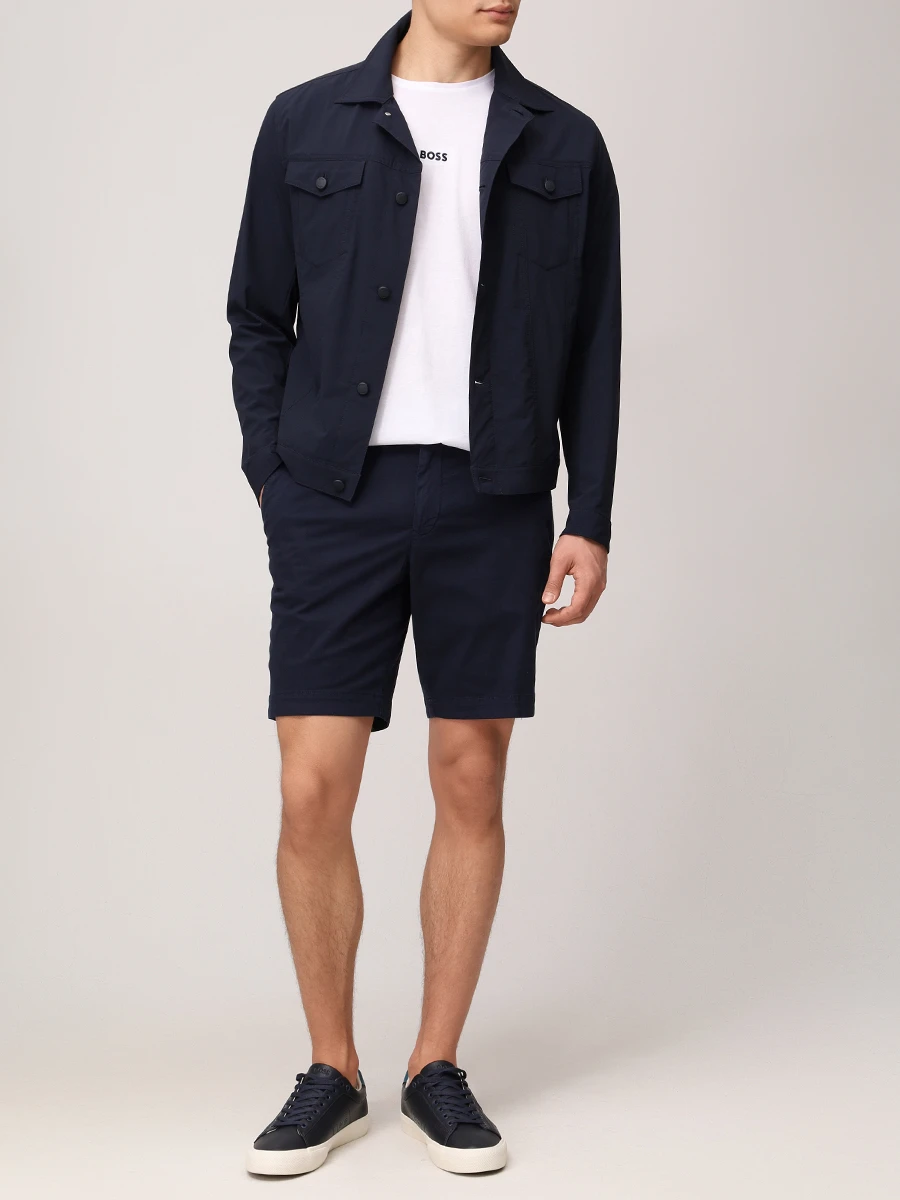 

Шорты Slim Fit хлопковые, Синий, 50530857/404