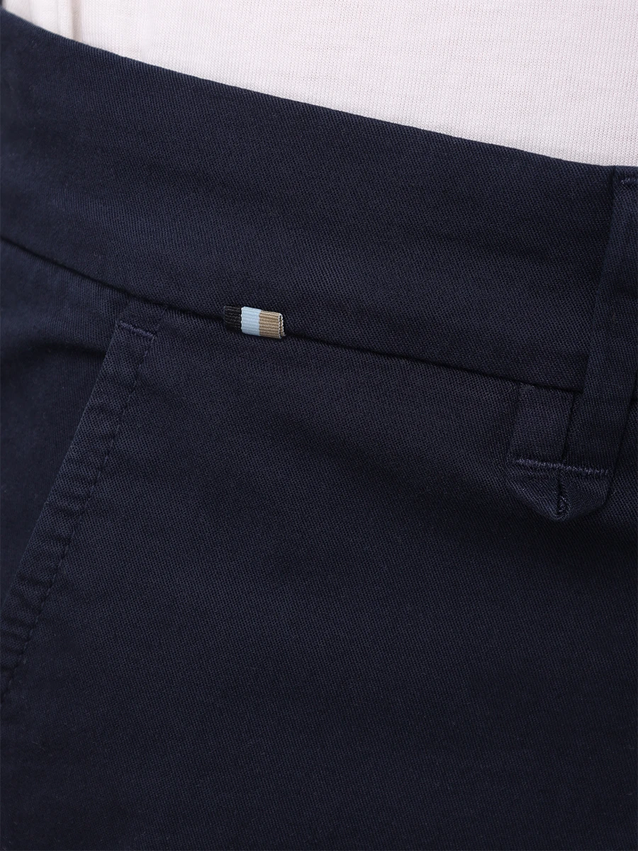 Шорты Slim Fit хлопковые BOSS 50530857/404 Синий  Фото 6