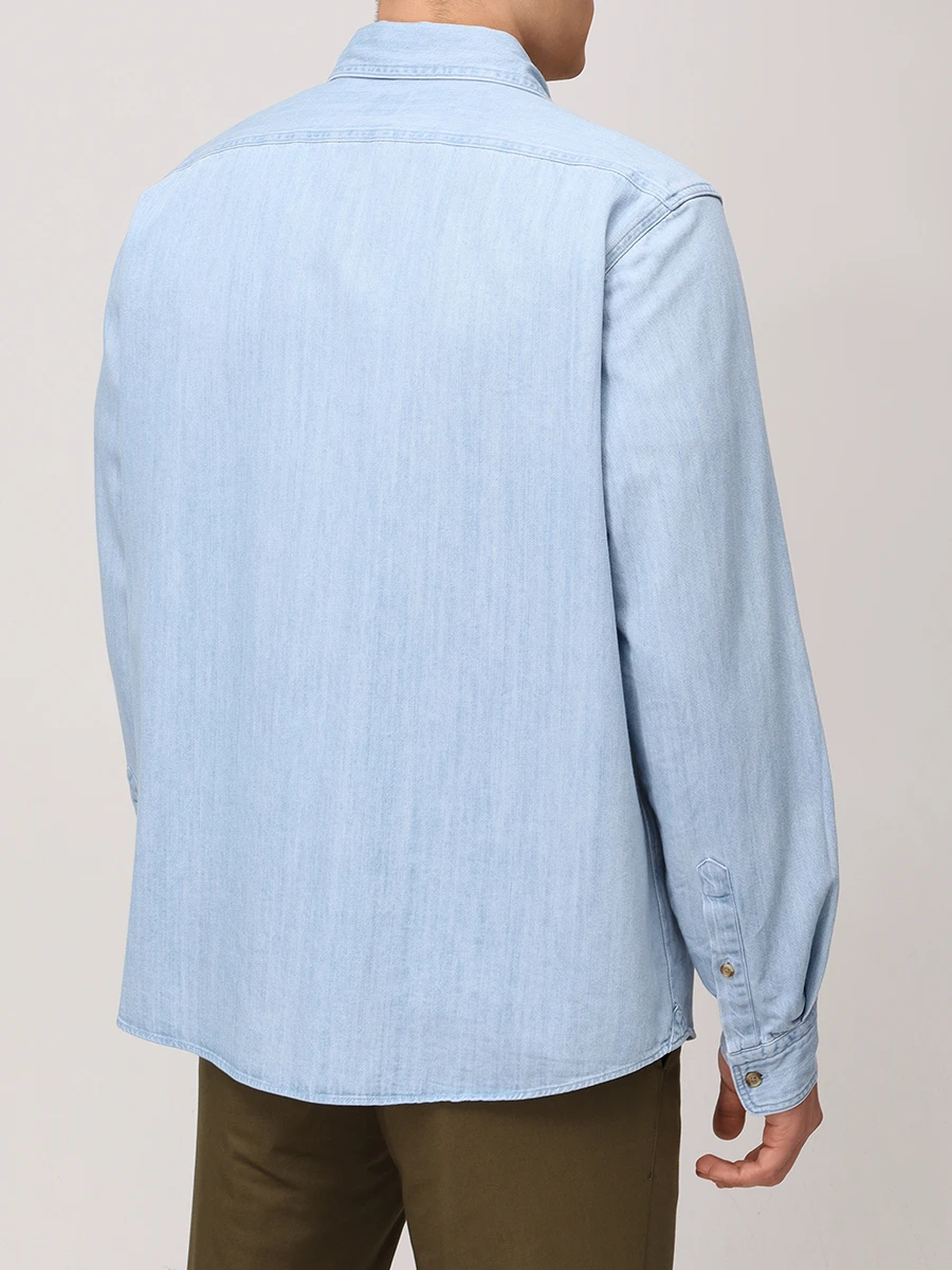 

Рубашка Regular Fit хлопковая, Голубой, 50527795/450