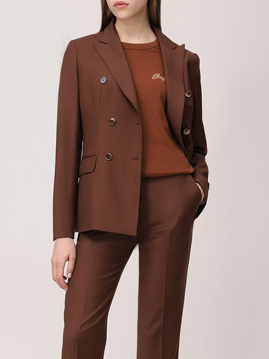 

Футболка хлопковая, Коричневый, 50535322/227