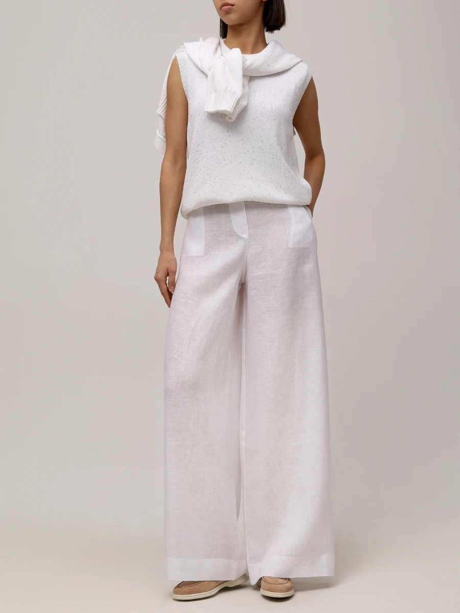 

Топ хлопковый, Белый, P20251321032401001