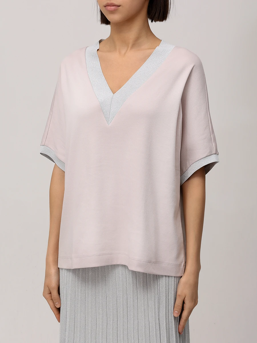 Футболка хлопковая GRAN  SASSO P20256026980369125 Серый  Фото 4