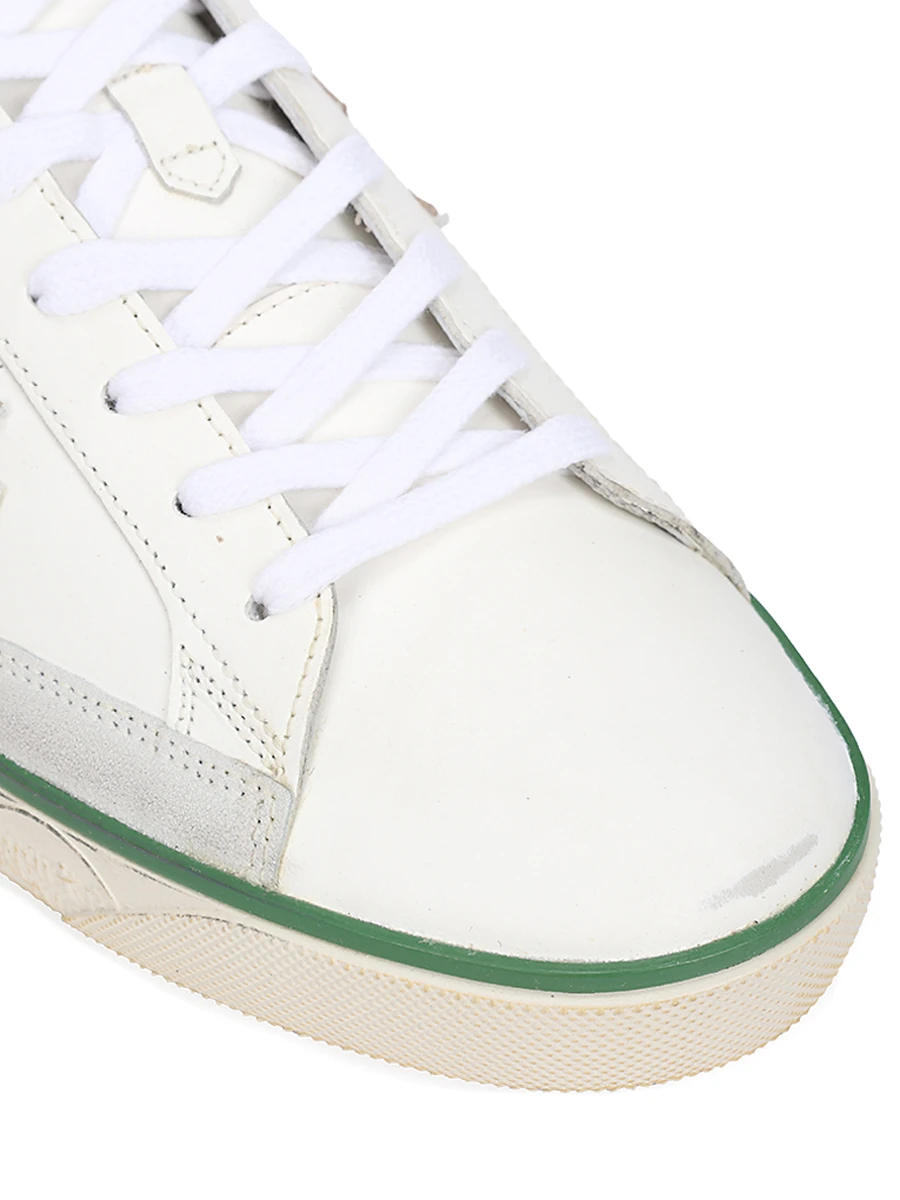 Кеды кожаные Steven PREMIATA STEVEN 6645 Кремовый  Фото 5