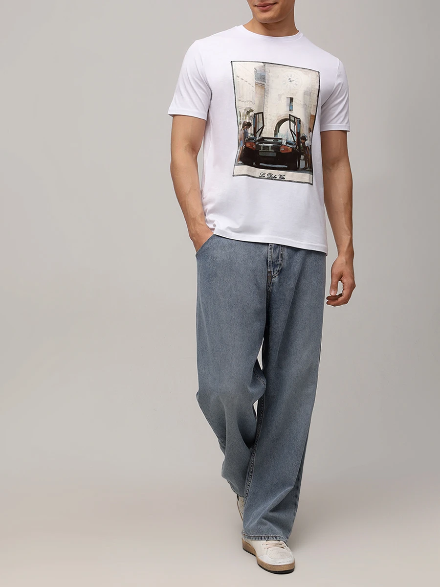 

Футболка хлопковая, Белый, BELLA ITALIA