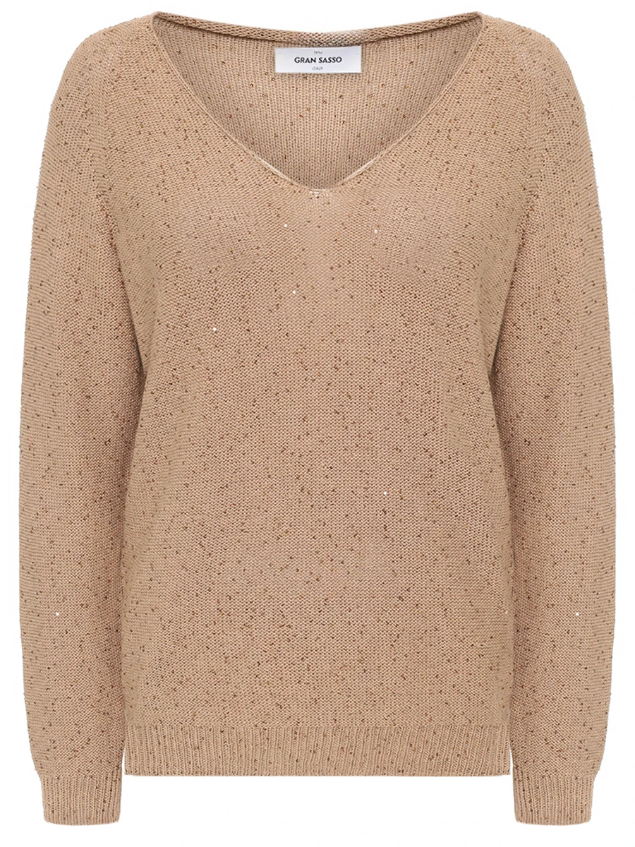 Пуловер хлопковый GRAN  SASSO P20251420832408130 Коричневый 