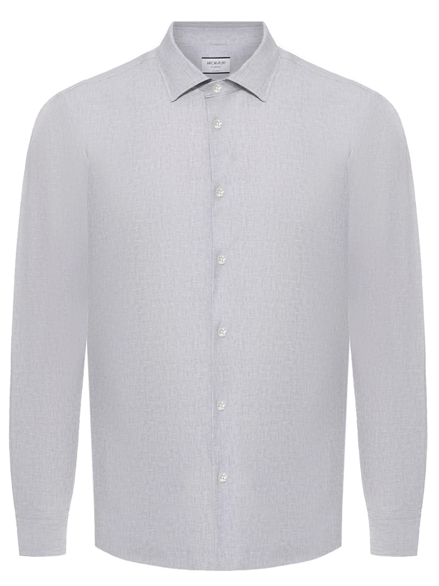 

Рубашка однотонная, Серый, AR25ST22CA NET504