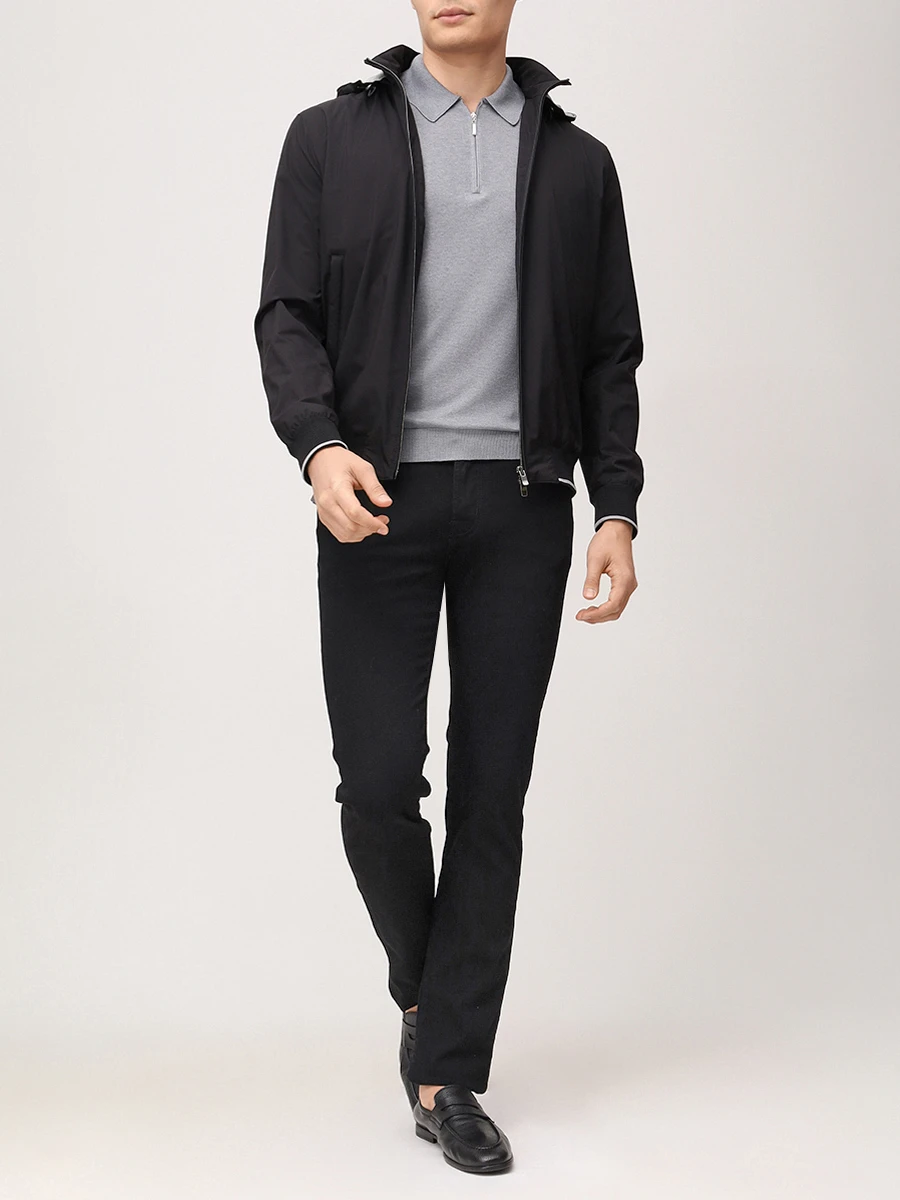 Поло шелковое GRAN  SASSO 43166/23503/060 Серый  Фото 2