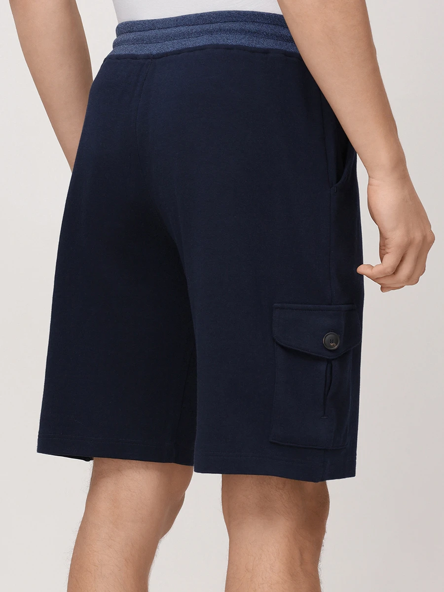 Шорты-карго хлопковые GRAN  SASSO 76118/76010/597 Темно- Синий  Фото 3