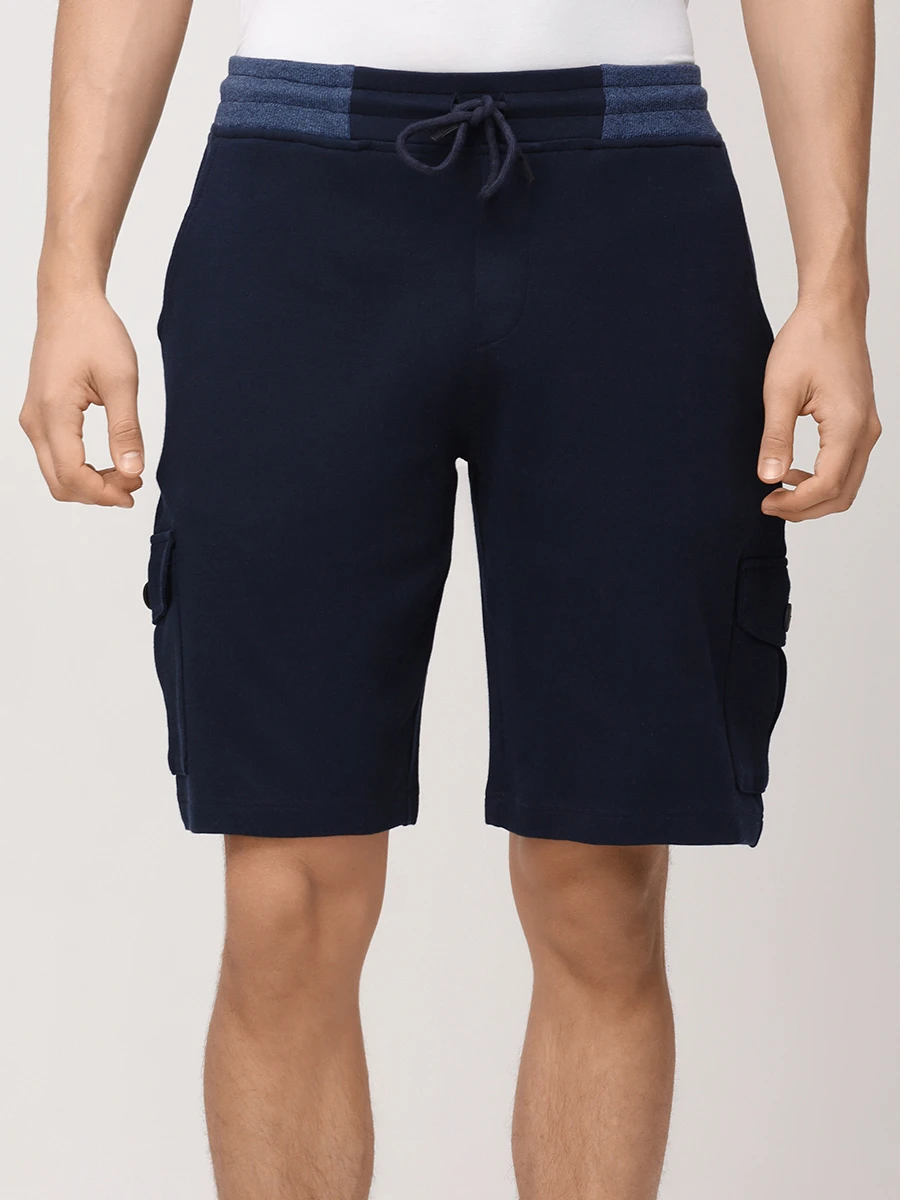 Шорты-карго хлопковые GRAN  SASSO 76118/76010/597 Темно- Синий  Фото 4