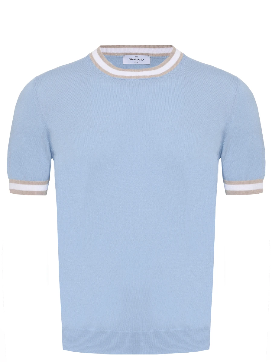 

Футболка хлопковая, Голубой, 57135/20671/502