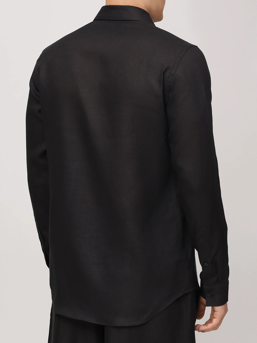 Рубашка льняная PHILIPP PLEIN .MRP2433/02 Черный  Фото 3