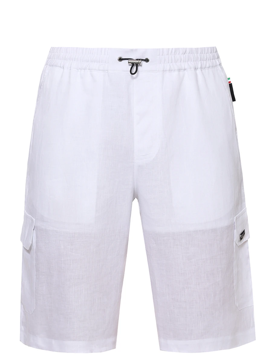 Шорты-карго льняные PHILIPP PLEIN .MRT1558/01 Белый 