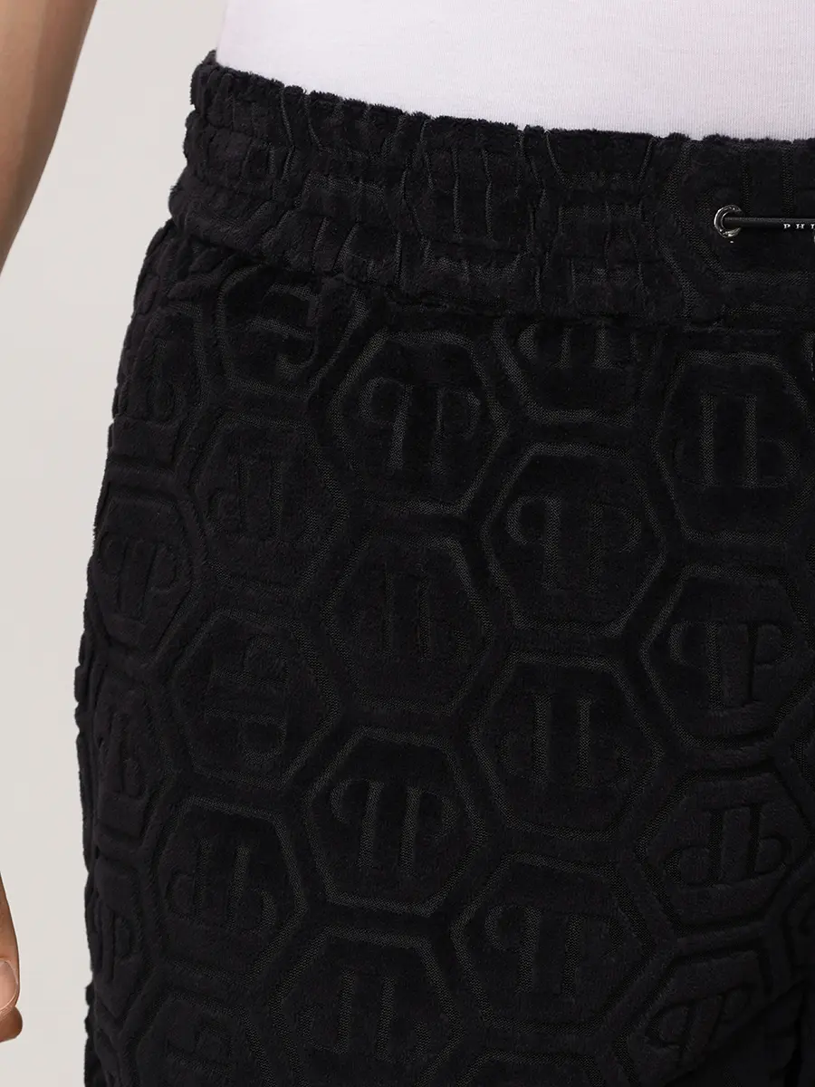 Шорты хлопковые PHILIPP PLEIN .MRT1511/02 Черный  Фото 5