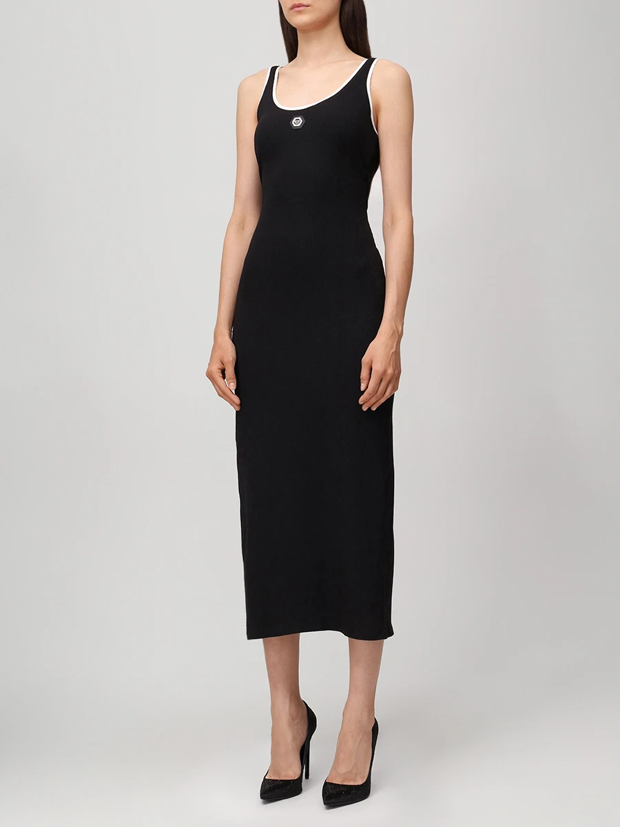 Платье хлопковое PHILIPP PLEIN .WRG3354/02 Черный  Фото 4