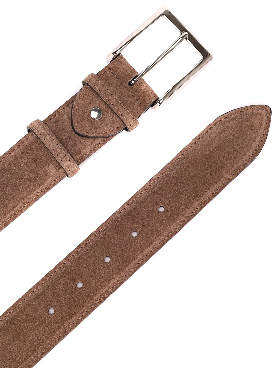 Ремень замшевый BONTONI BELT 120 SESAMO Бежевый  Фото 3