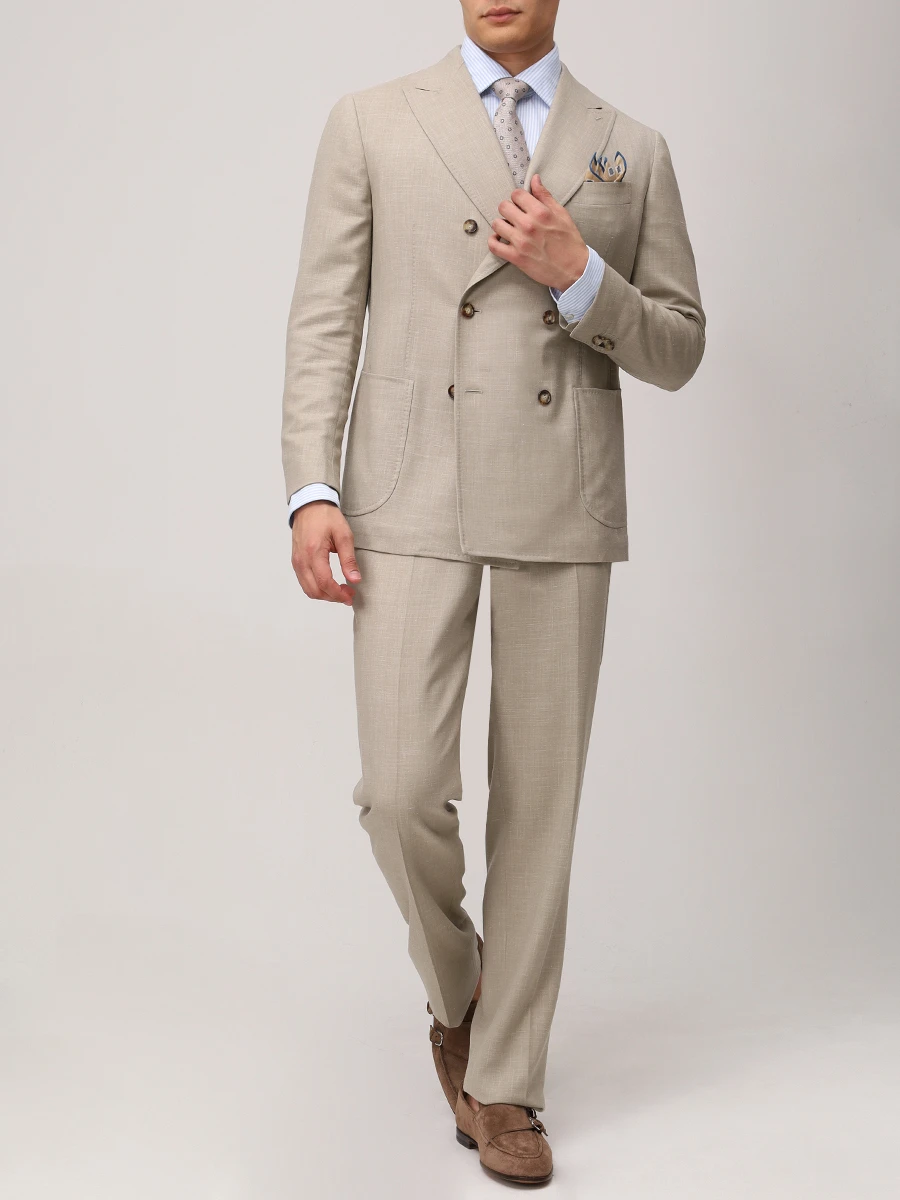 Костюм шерстяной STILE LATINO AUEMILIO609PAB5 GM12423 N10 Бежевый  Фото 2