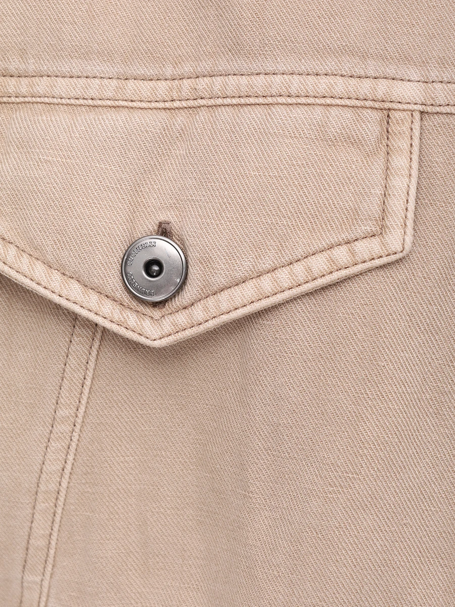 Куртка джинсовая BRUNELLO CUCINELLI ML996FX716 C2910 Бежевый  Фото 6