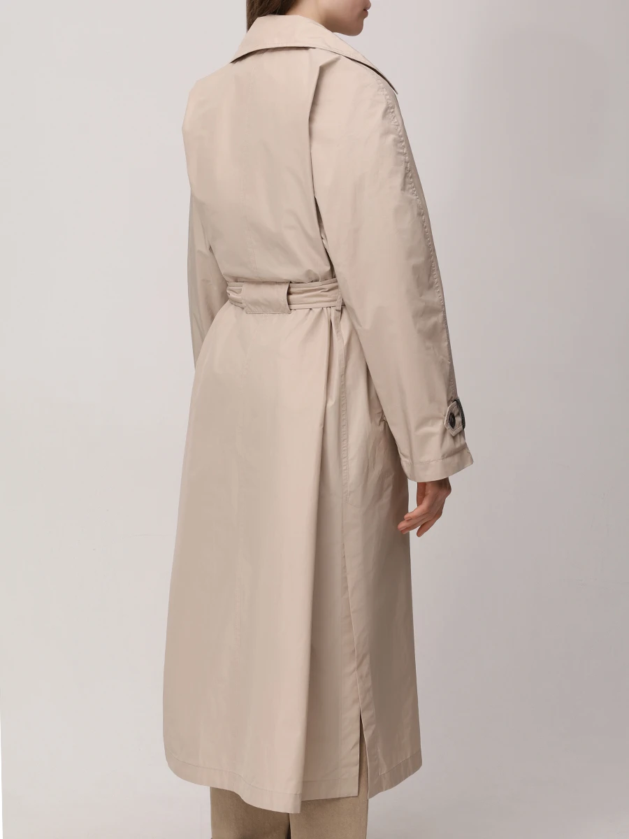 Плащ однотонный BRUNELLO CUCINELLI MG5019909 C6037 Бежевый  Фото 3