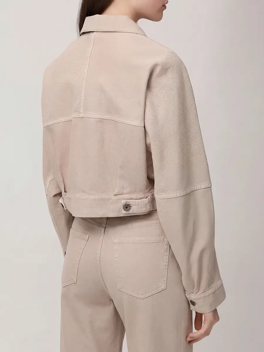 Куртка джинсовая BRUNELLO CUCINELLI ML9967815 C2910 Бежевый  Фото 3