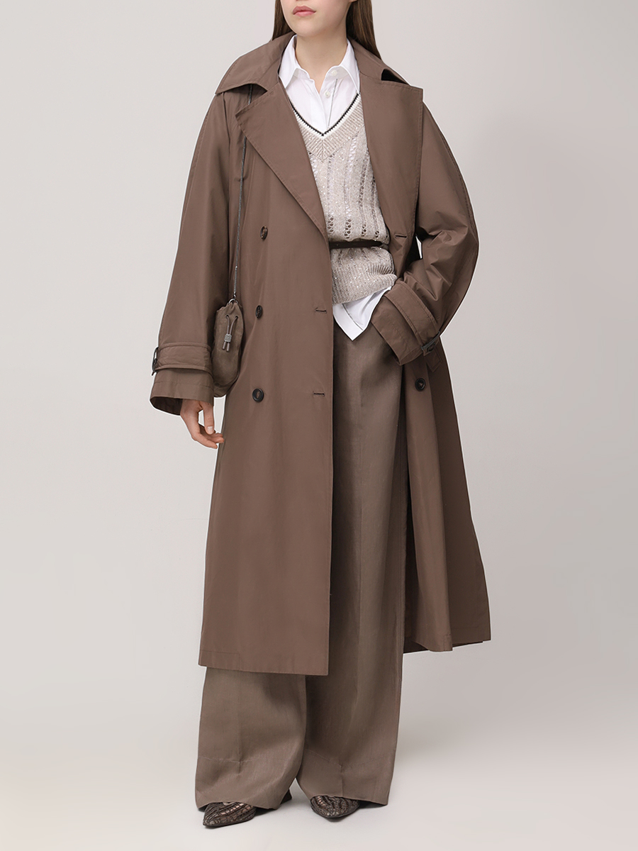 Пуловер льняной BRUNELLO CUCINELLI MCO559402 CJK08 Бежевый  Фото 2