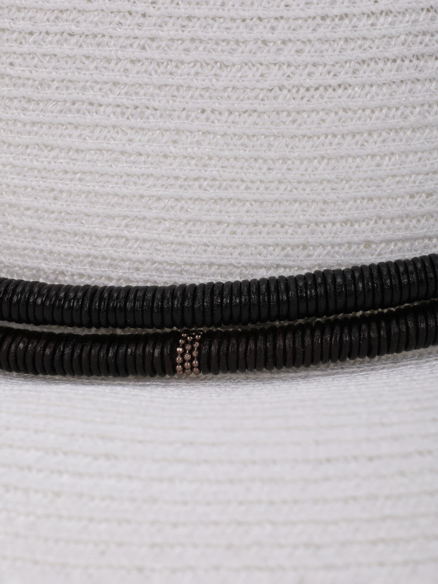 Шляпа плетеная BRUNELLO CUCINELLI MCAP91012 C159 Белый  Фото 3