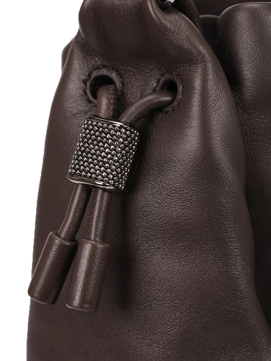 Сумка кожаная BRUNELLO CUCINELLI MBGPD3611 C8279 Коричневый  Фото 5