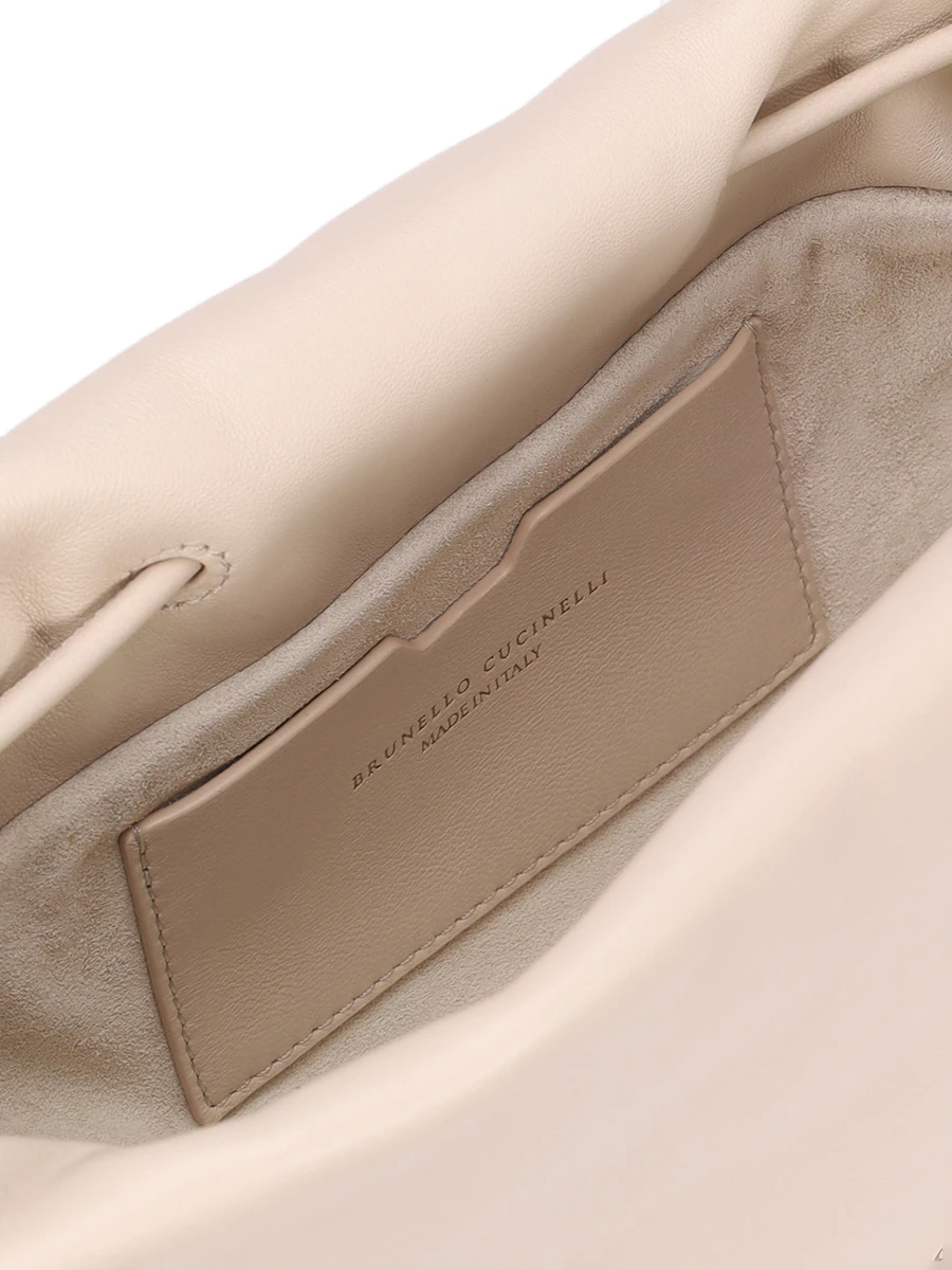 Сумка кожаная BRUNELLO CUCINELLI MBGPD2667 C8905 Бежевый  Фото 4