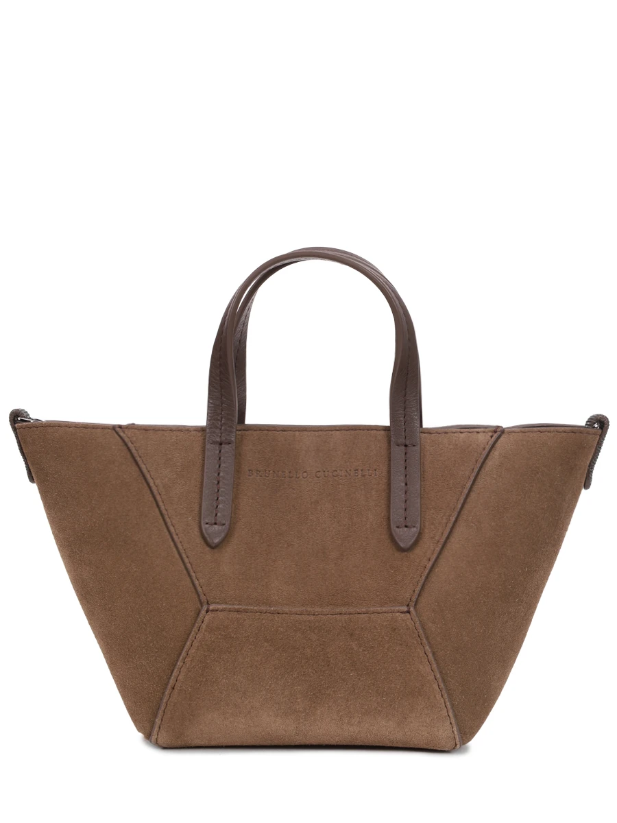 Сумка замшевая BRUNELLO CUCINELLI MBDLD2675 C8769 Коричневый 