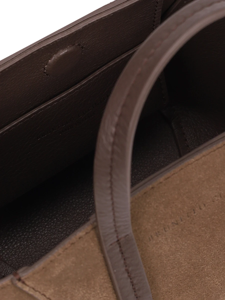 Сумка замшевая BRUNELLO CUCINELLI MBDLD2675 C8769 Коричневый  Фото 4