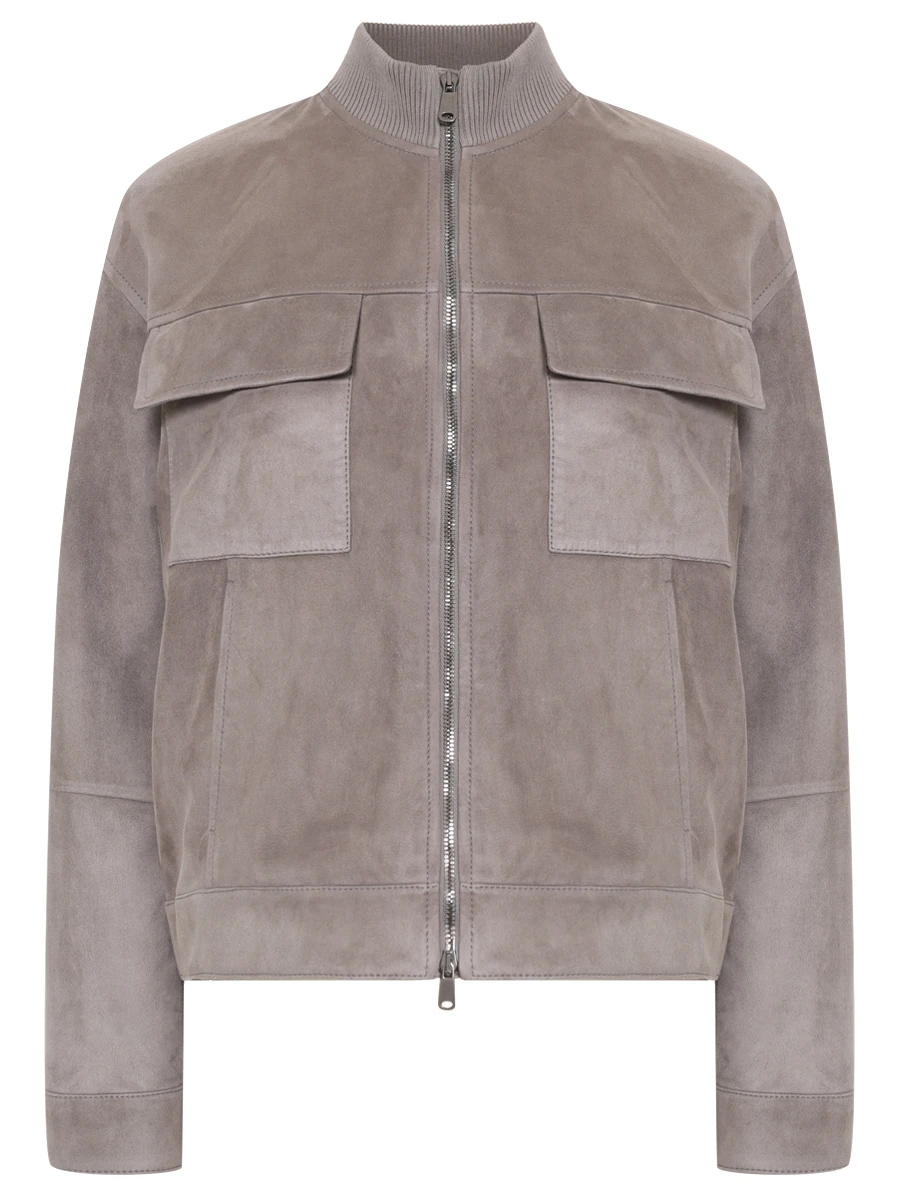 Куртка замшевая BRUNELLO CUCINELLI MPCAI7882 C8187 Серый 