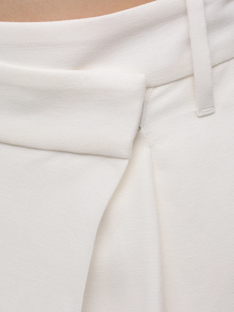 Юбка из вискозы и льна BRUNELLO CUCINELLI MH126G3814 C600 Бежевый  Фото 6