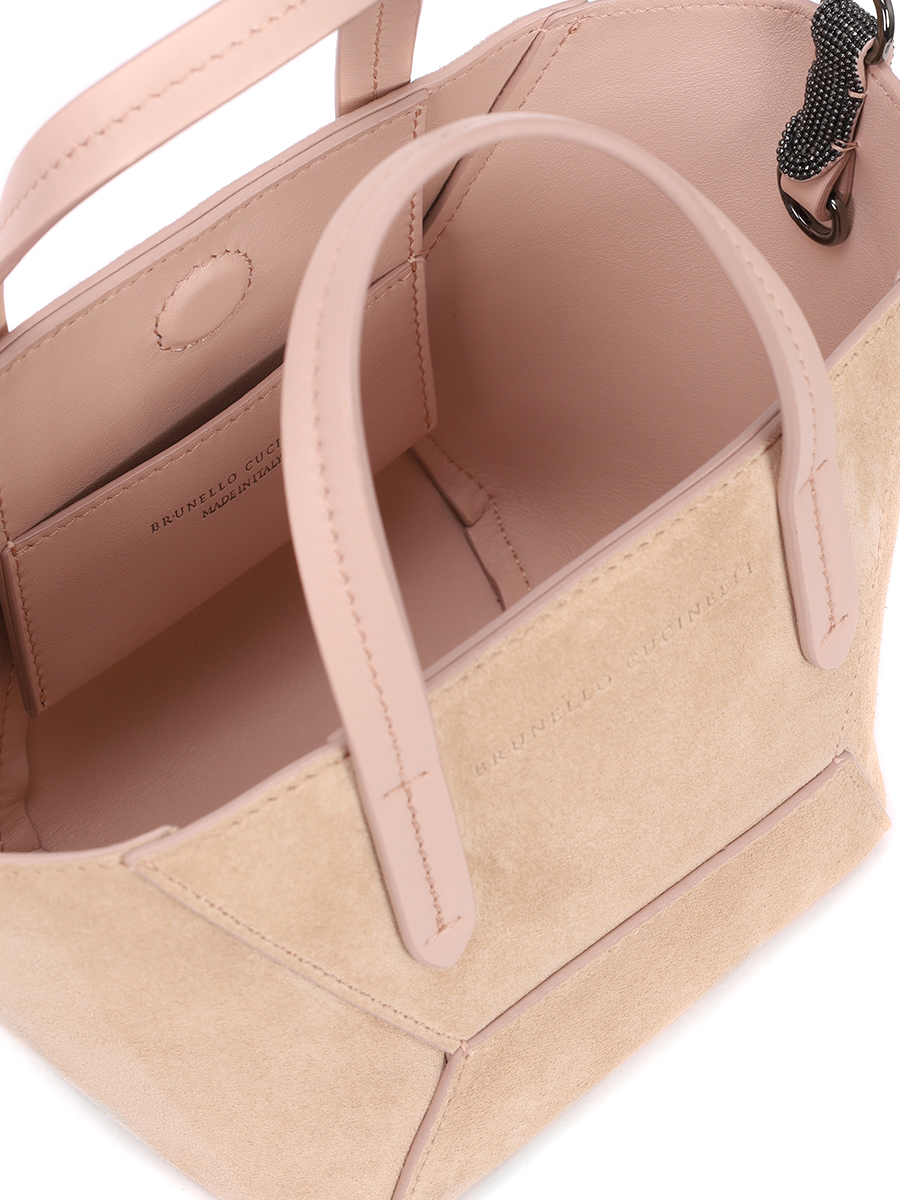 Сумка замшевая BRUNELLO CUCINELLI MBDLD2675 C2649 Розовый  Фото 4