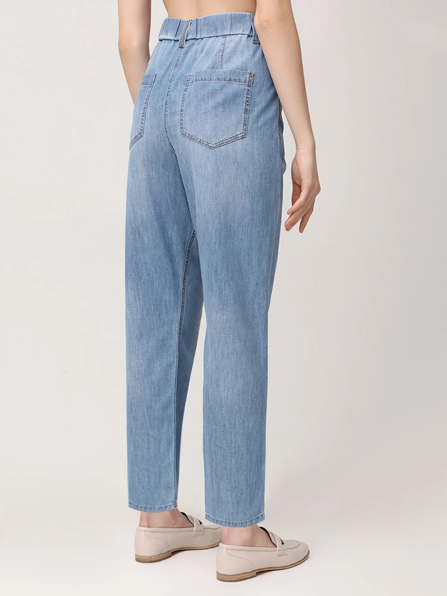 Джинсы хлопковые BRUNELLO CUCINELLI MH192P5566 C8324 Голубой  Фото 3