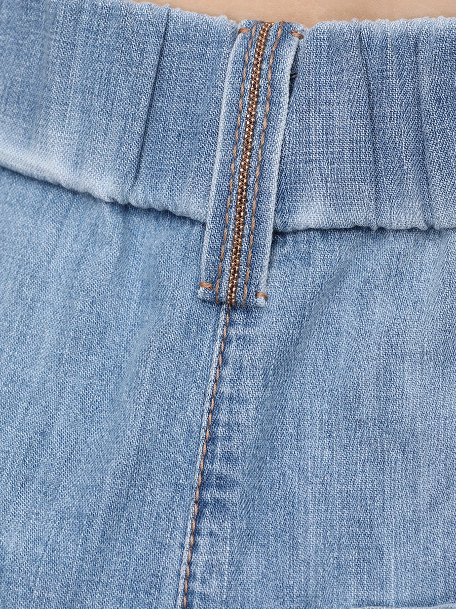 Джинсы хлопковые BRUNELLO CUCINELLI MH192P5566 C8324 Голубой  Фото 6