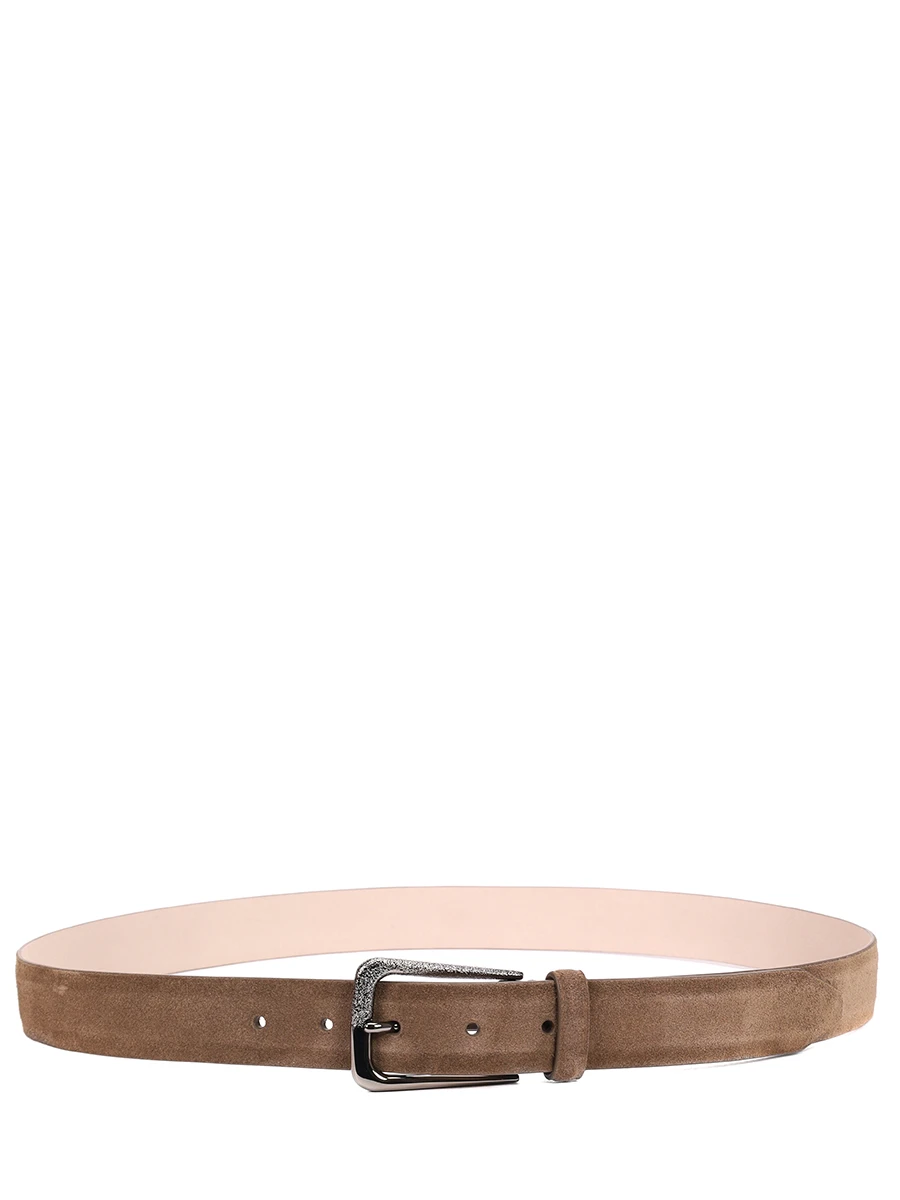 Ремень замшевый BRUNELLO CUCINELLI M0DELC33G C8769 Коричневый  Фото 2